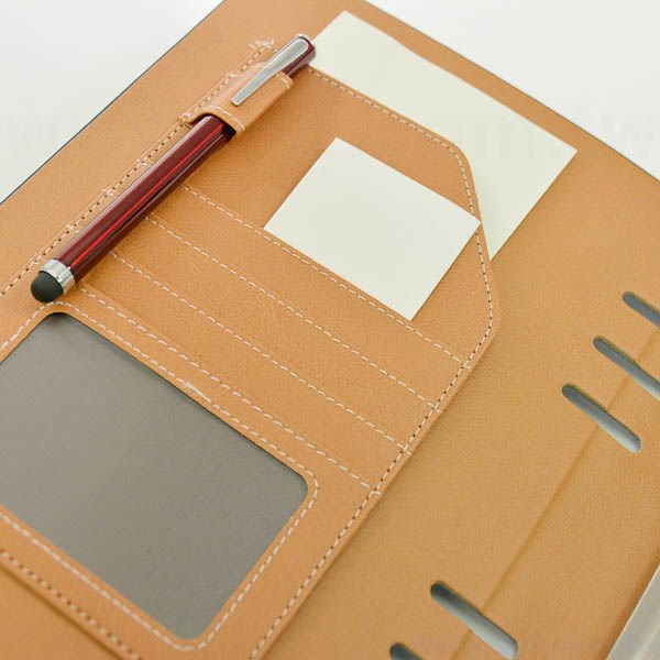 時尚皮紋工商日誌-翻開式活頁筆記本-可訂製內頁及客製化加印LOGO-19